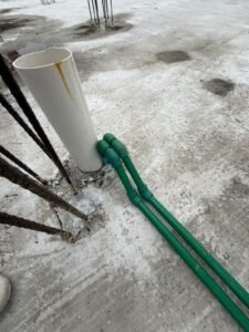 Bajada de agua fría y caliente en tubería PPR hacia la casa en Iztapalapa