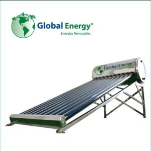 Calentador solar de alta presión Global Energy para 2 personas de 132 litros con 10 tubos al vacío