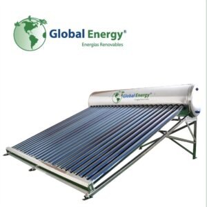 Calentador solar de alta presión Global Energy para 7 personas de 300 litros con 28 tubos al vacío